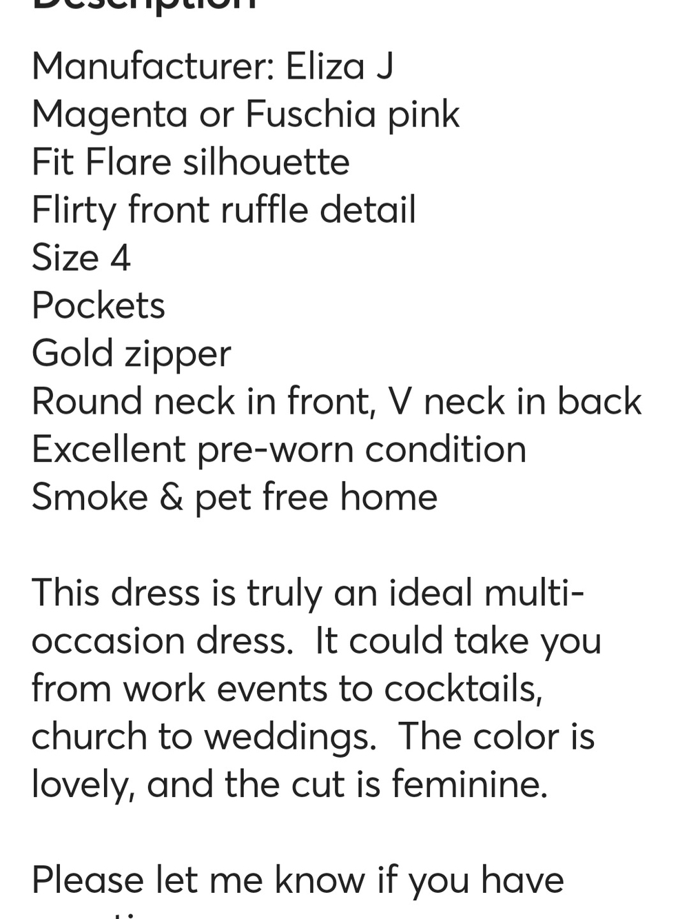 Eliza J Fuchsia Layered Fit-and-Flare Dress - Picture 12 of 12
